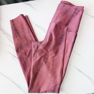 MPG Maroon Tye Dye Leggings